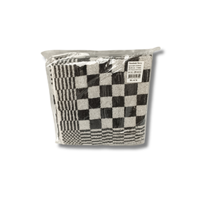 Keukendoek - Handdoek Geblokt Zwart