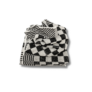 Keukendoek - Handdoek Geblokt Zwart