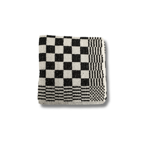 Keukendoek - Handdoek Geblokt Zwart