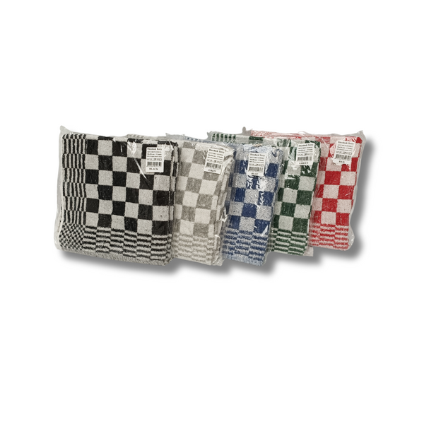 Keukendoek - Handdoek Geblokt Zwart