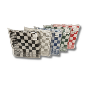 Keukendoek - Handdoek Geblokt Zwart