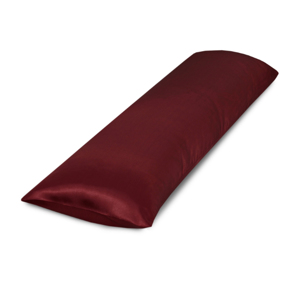 Lichaamskussen Sloop Beauty Zijde Bordeauxrood 40x145 cm 
