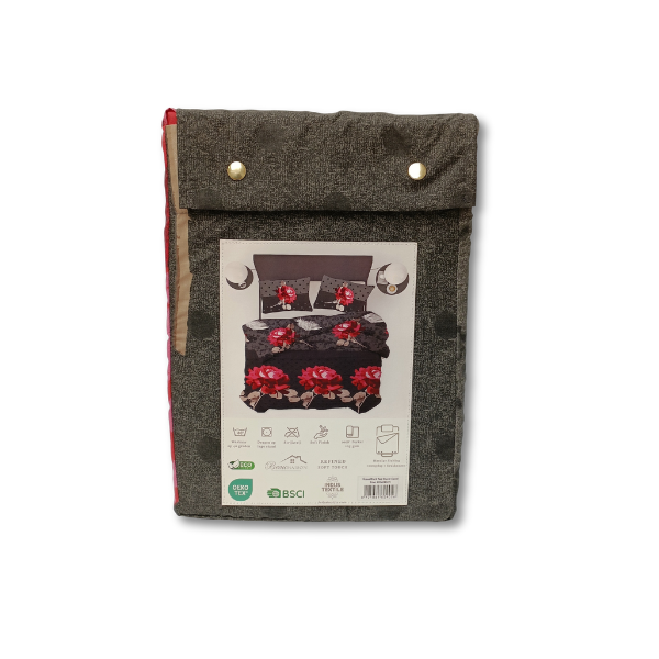Dekbedovertrek Rozen Zwart Rood 