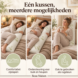 Supportive Body Pillow Bamboo Memory Foam