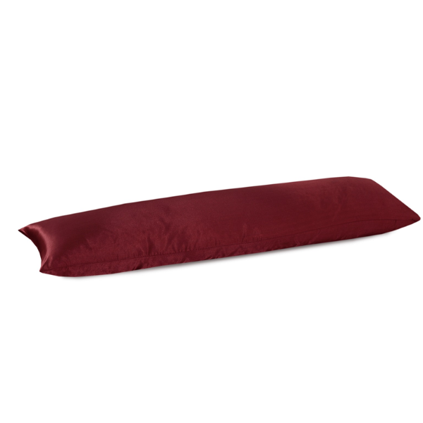 Lichaamskussen Sloop Beauty Zijde Bordeauxrood 40x145 cm 