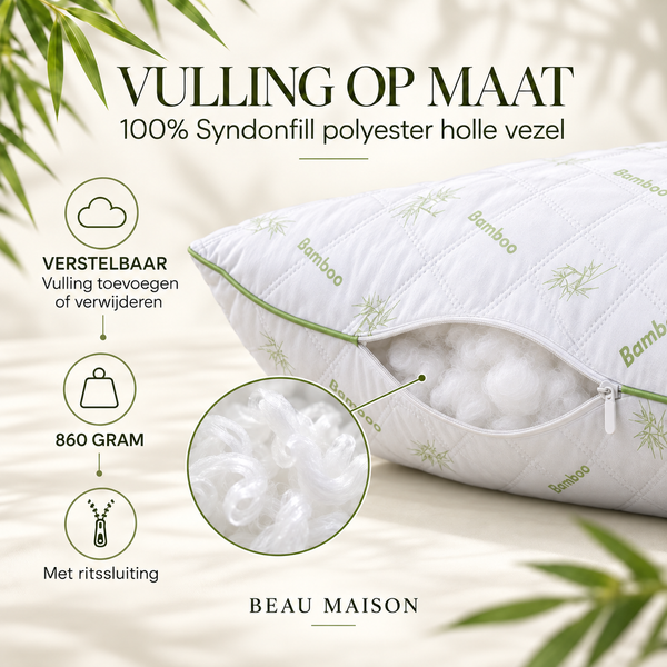Bamboe Kussen Holle Vezel