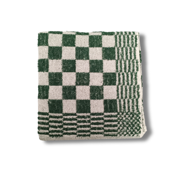 Keukendoek - Handdoek Geblokt Groen