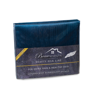 Lichaamskussen Sloop Beauty Zijde Petrol Blauw 40x145 cm 