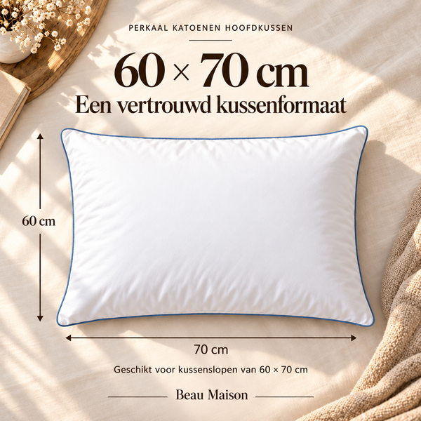 Hoofdkussen Perkaal Katoen