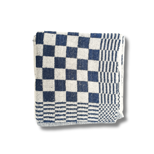 Keukendoek - Handdoek Geblokt Blauw