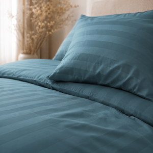 Hotellinnen Dekbedovertrek Blauw Zoom