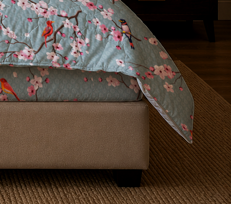 Dekbed Zonder Overtrek Japon Blue | Easy Dekbed Uni