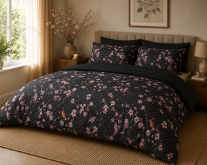 PRE-ORDER! Dekbed Zonder Overtrek Japon Black | Easy Dekbed Uni