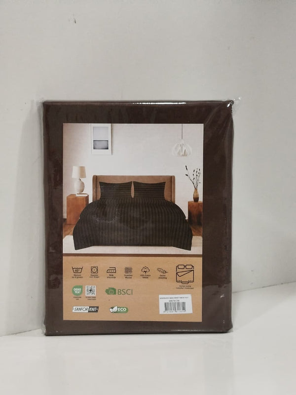 Kussenslopen Hotellinnen 27 mm - Set van 2 - 60x70 cm - Koffie Bruin