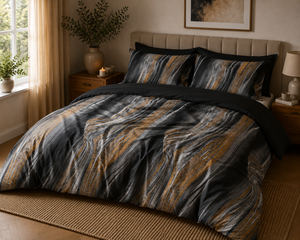 PRE-ORDER! Dekbed Zonder Overtrek Marble Black | Easy Dekbed Uni