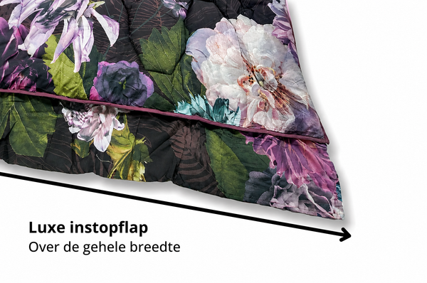 Dekbed Zonder Overtrek Purple Flowers | Easy Dekbed Uni