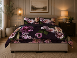 Duvet Without Cover Purple Flowers | Easy Duvet