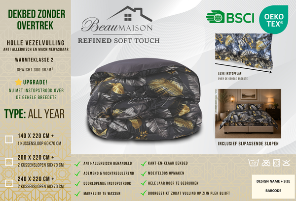 Dekbed Zonder Overtrek Jungle Style | Easy Dekbed Uni