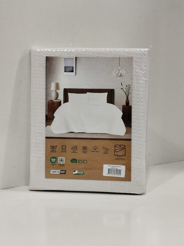 Kussenslopen Wafel - Set van 2 - 60x70 cm - Wit
