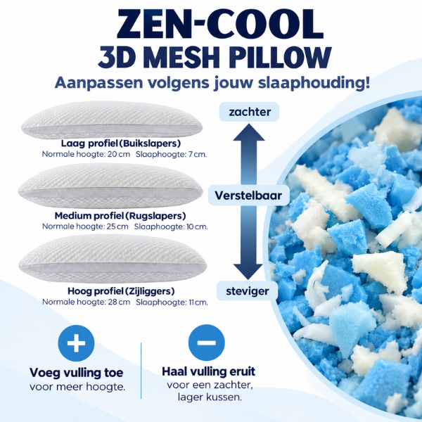 Zen-Cool 3D - Mesh Pillow