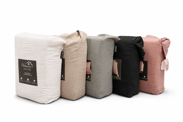 Mousseline Dekbedovertrek Taupe - 100% Premium Perkaal Katoen