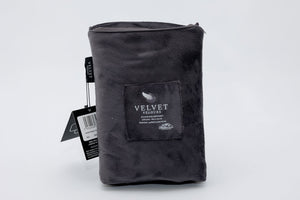 Kussenslopen Fluweel Antraciet Fluweel - Velours 