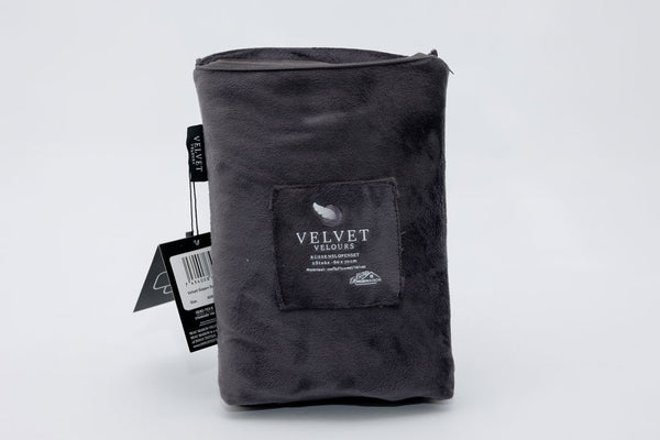 Kussenslopen Fluweel Antraciet Fluweel - Velours 