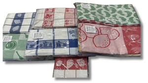 Assorti Jaquard  luxe Theedoek (set van 6) - 100% Katoen