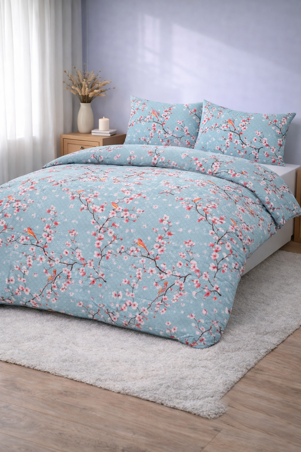 Dekbed Zonder Overtrek Japon Blue - Easy Dekbed