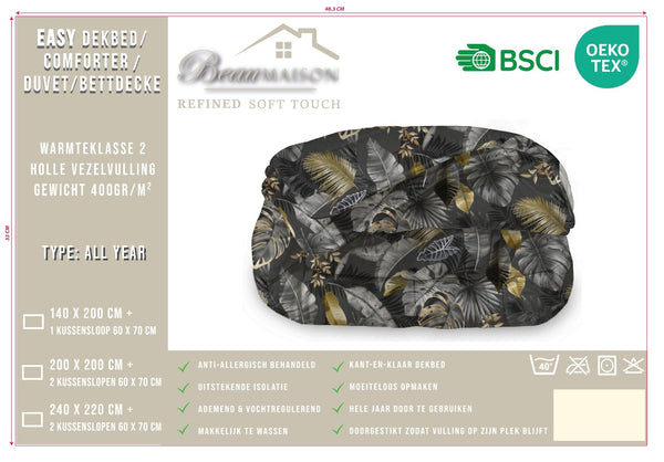Dekbed Zonder Overtrek Jungle Style  - Easy Dekbed