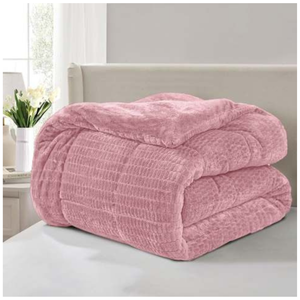 Sherpa Flanel Easy Dekbed - Dark Pink