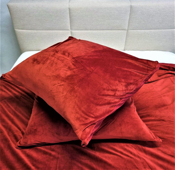 Dekbedovertrek Velvet Bordeaux 
