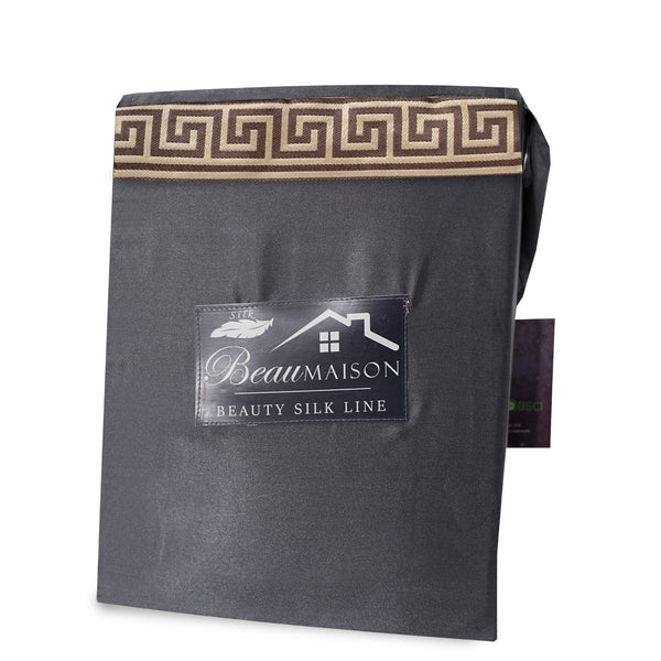 Dekbedovertrek Beauty Silk Lace - Grijs - 100% Glans Satijn 