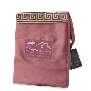 Dekbedovertrek Beauty Silk Lace - Rosewood - 100% Glans Satijn