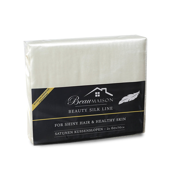 Kussenslopen Beauty Zijde Creme - 2 stuks 