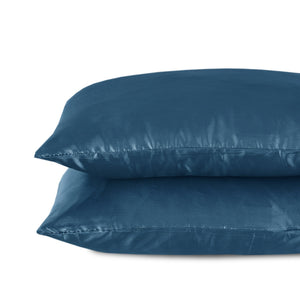 Kussenslopen Beauty Zijde Petrol Blauw - 2 stuks 