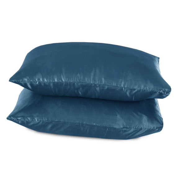 Kussenslopen Beauty Zijde Petrol Blauw - 2 stuks 