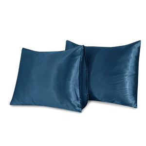 Kussenslopen Beauty Zijde Petrol Blauw - 2 stuks 