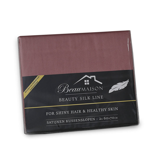 Kussenslopen Beauty Silk Rosewood - 2 stuks