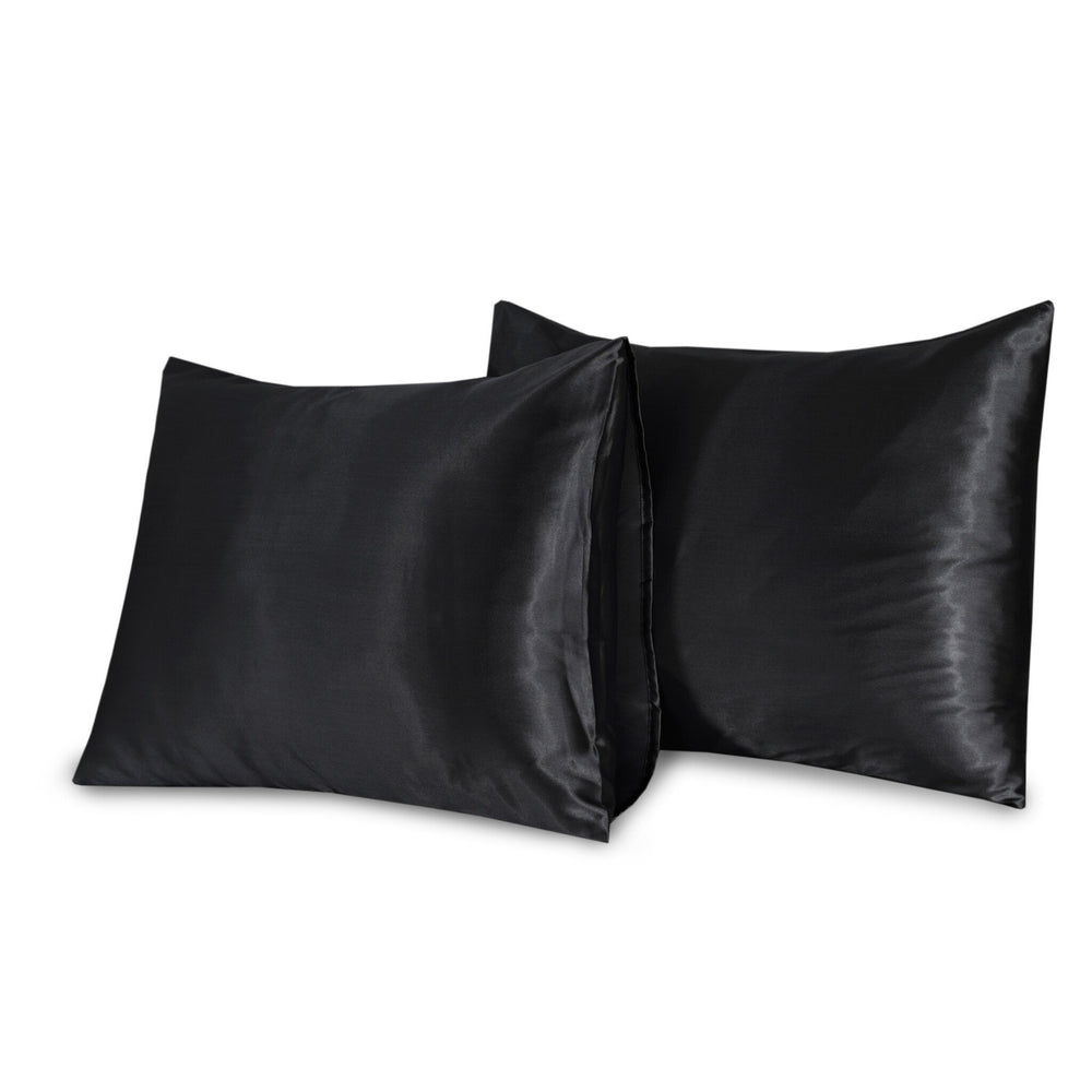 Kussenslopen Beauty Silk Zwart - 2 stuks