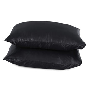 Kussenslopen Beauty Silk Zwart - 2 stuks 