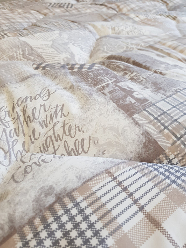 Dekbed Zonder Overtrek Beige-Taupe