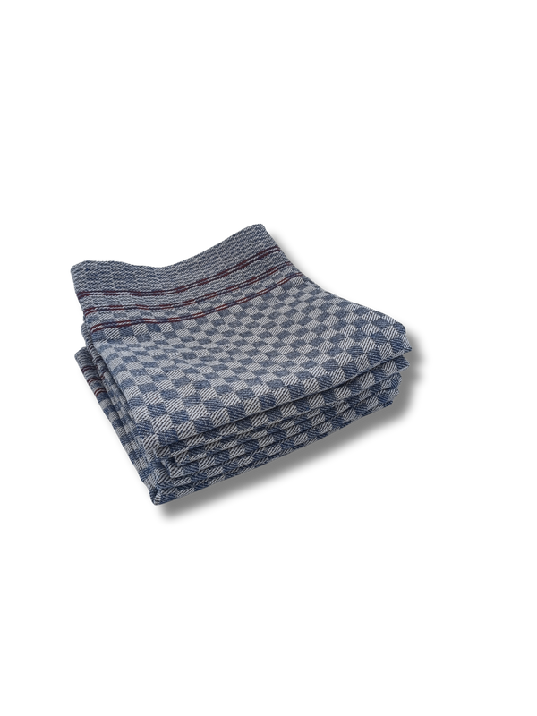 Theedoek Royaal  50x90 cm (set van 6) - 100% Katoen Grijs of Blauw
