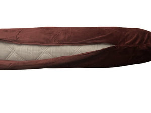 Lichaamskussen Sloop Velvet Coffee Brown