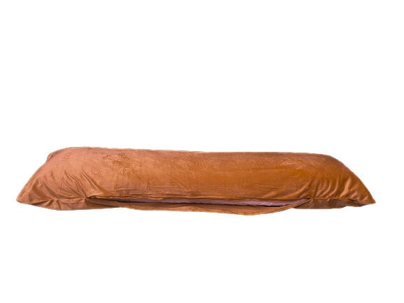 Lichaamskussen Sloop Velvet Caramel Latte 