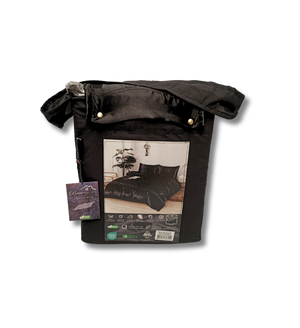 Dekbedovertrek Beauty Silk - Zwart - 100% Glans Satijn 