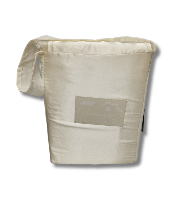 Dekbedovertrek Beauty Zijde - OffWhite - 100% Glans Satijn 