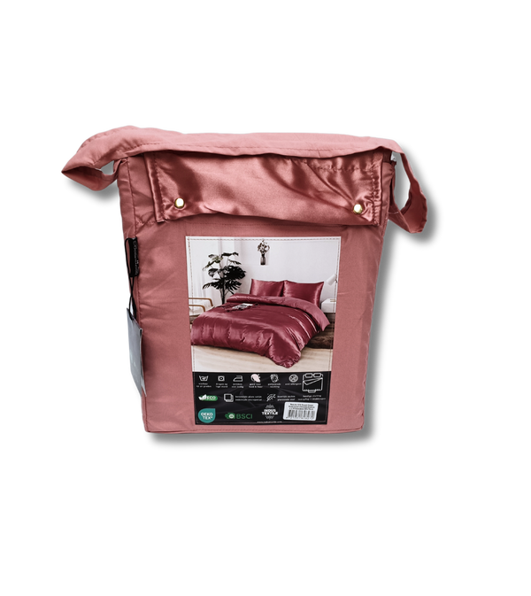 Dekbedovertrek Beauty Silk - Rosewood  - 100% Glans Satijn 