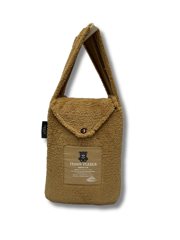 Teddy Fleece dekbedovertrek Caramel Latte