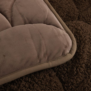 Velvet Sherpa Comfort Dekbed - Coffee Brown - Easy Dekbed